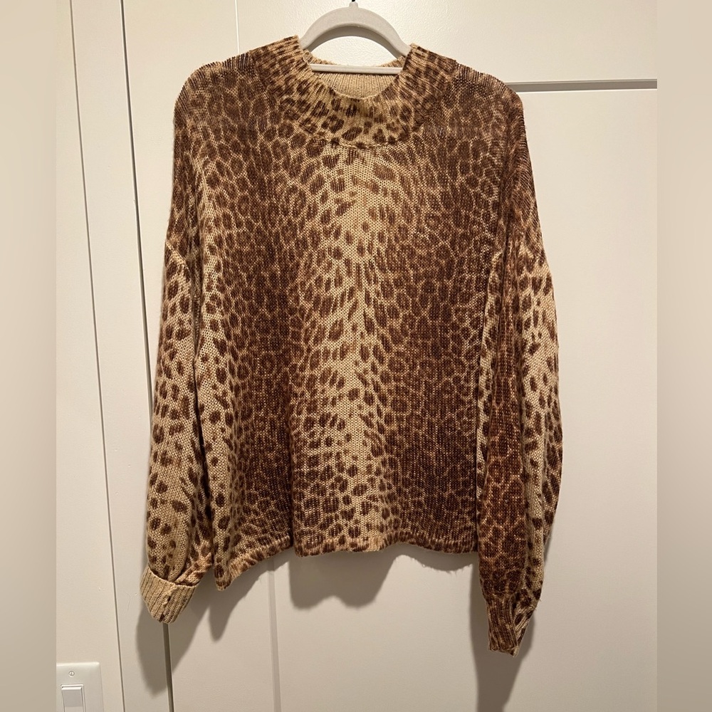 Cheetah print sweater
